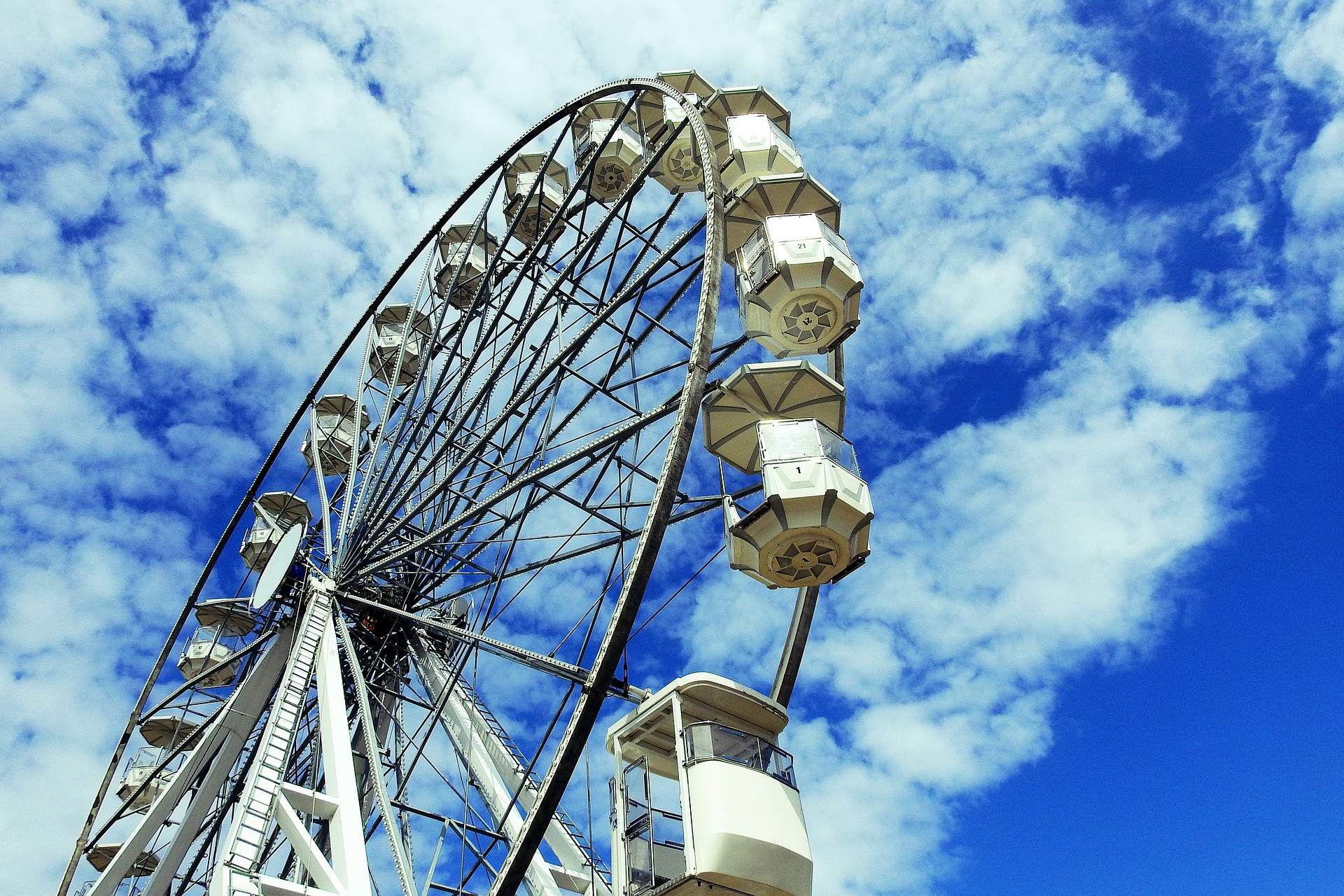 Ferris Sky Wheel At Myrtle Beach Travel Park.